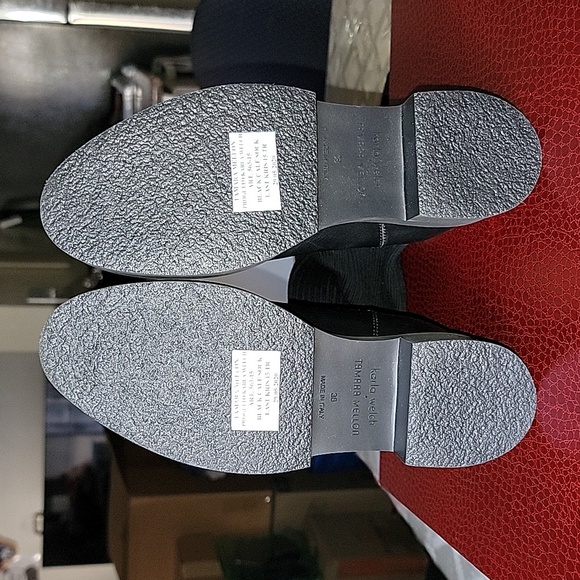 TAMARA MELLON x KARLA WELCH BLACK "RALLY CRY " OVER THE KNEE SOCK BOOTS - Picture 11 of 14